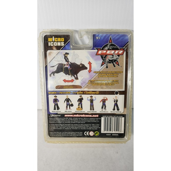 Micro Icons PBR Bull Rider Action Figure Night Life Series 1 Trading Card - Picture 4 of 4